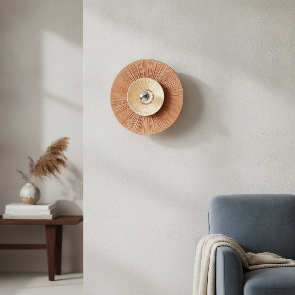 Japandi wandlamp Nora terracotta