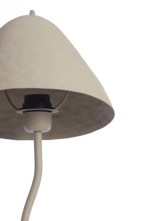Tafellamp Elimo Ø 25cm x 50cm crème Light & Living 8717807705169