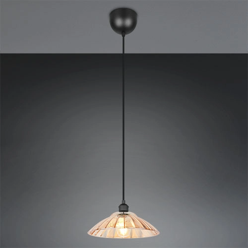 Klassieke hanglamp Eluna zwart