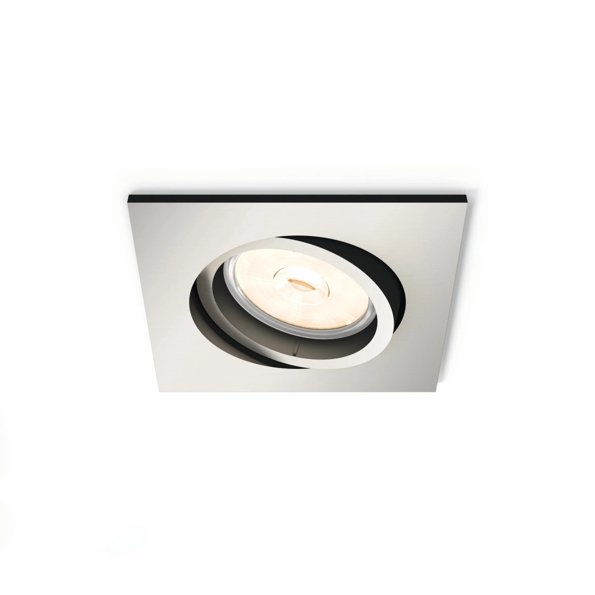 Inbouwspot Donegal GU10 9cm vierkant mat chroom Philips 8718696160961