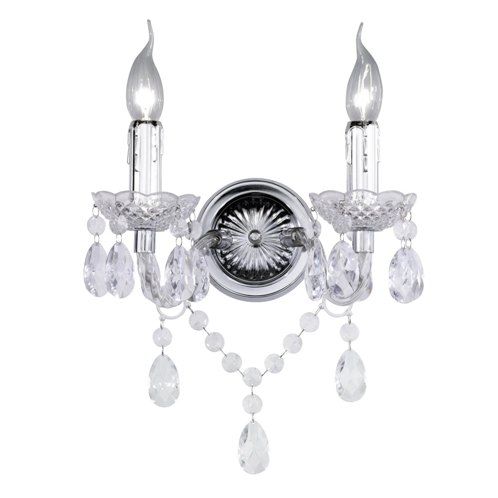 muur licht Luster met kristal