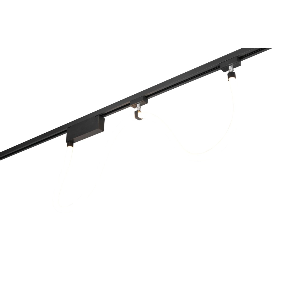 Railverlichting slang Tube zwart 160cm 2-fase