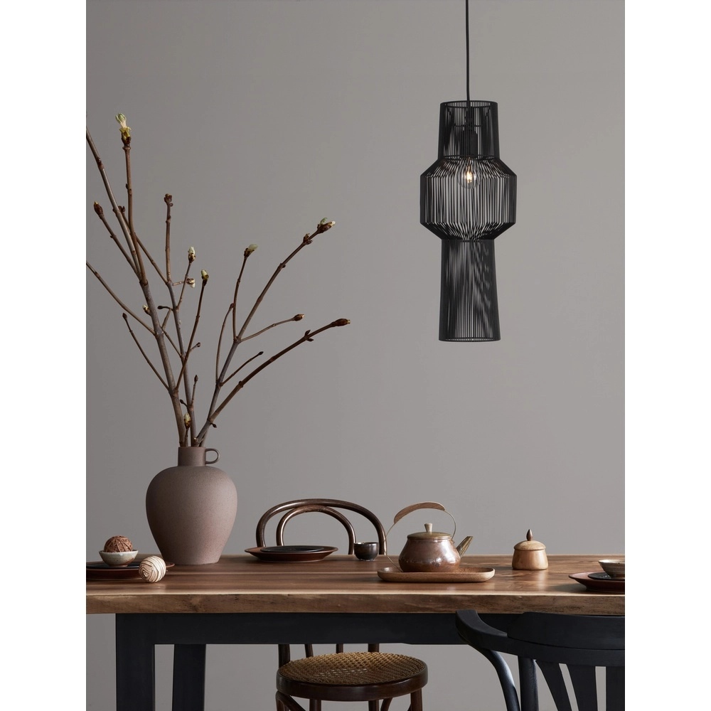 Bohemian hanglamp Bredo Ø 21cm zwart