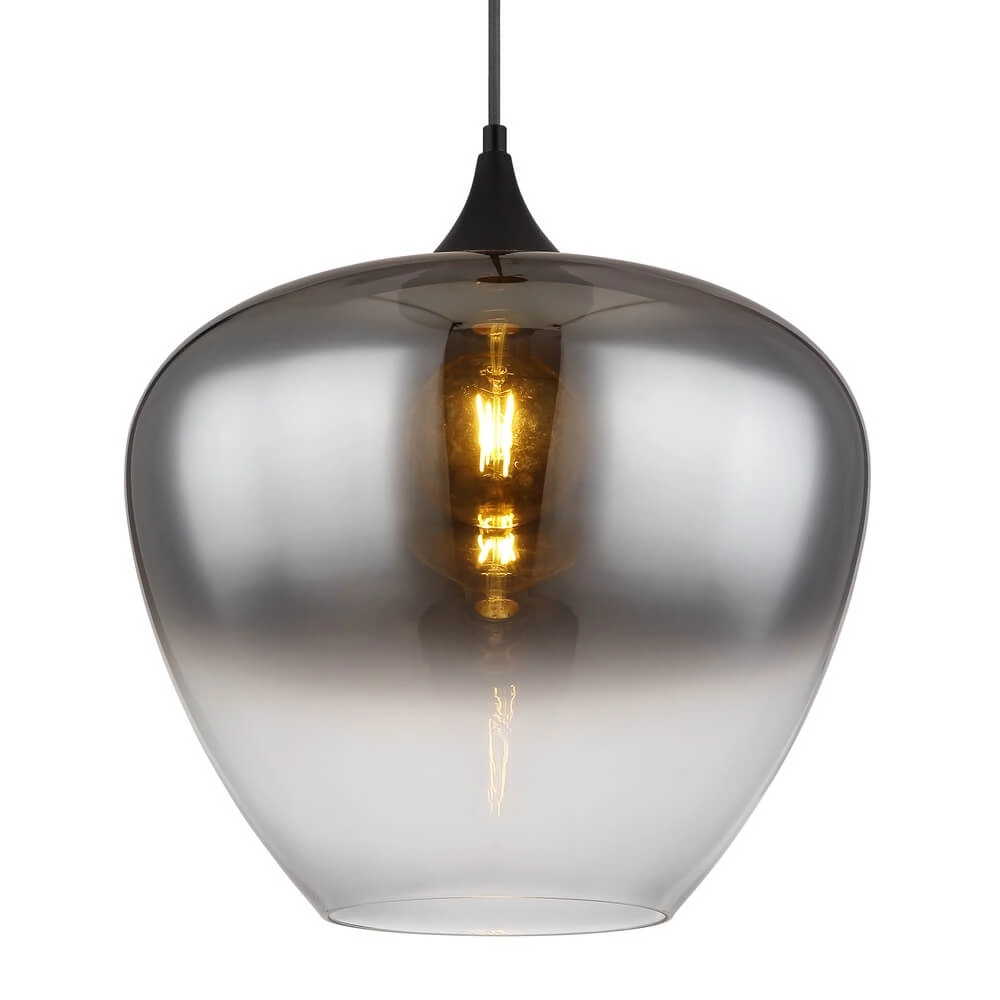 Zwarte hanglamp Maxy enkel Ø 29cm Globo 9007371446902