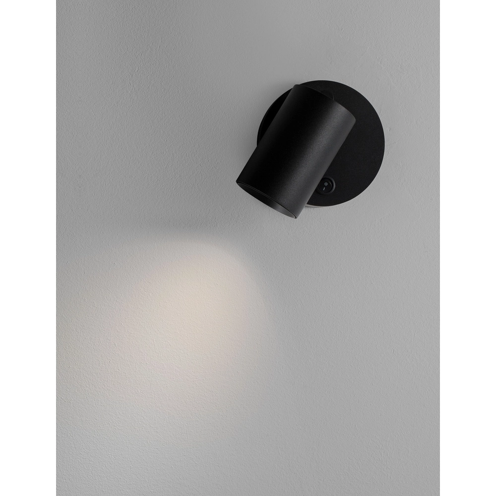 Wandspot Net rond zwart