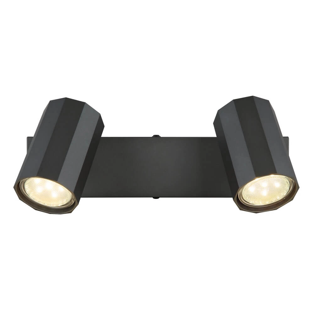 Grijze plafondlamp James dubbel Globo 9007371459834