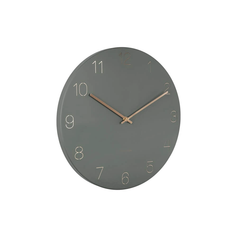 Wandklok Charm groen - Ø 40cm Karlsson 8714302692024