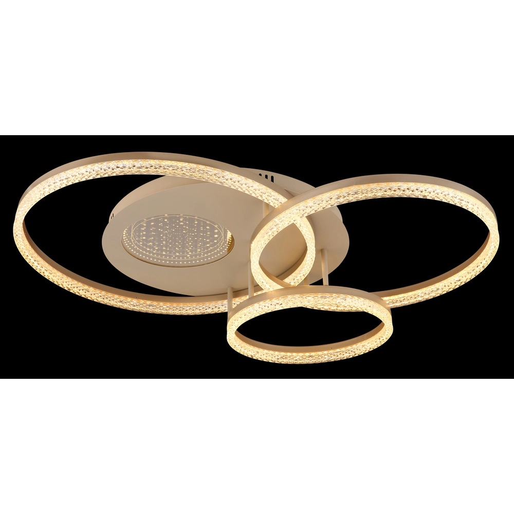 Plafondlamp zand bruin Sanford rond Globo 9007371589739