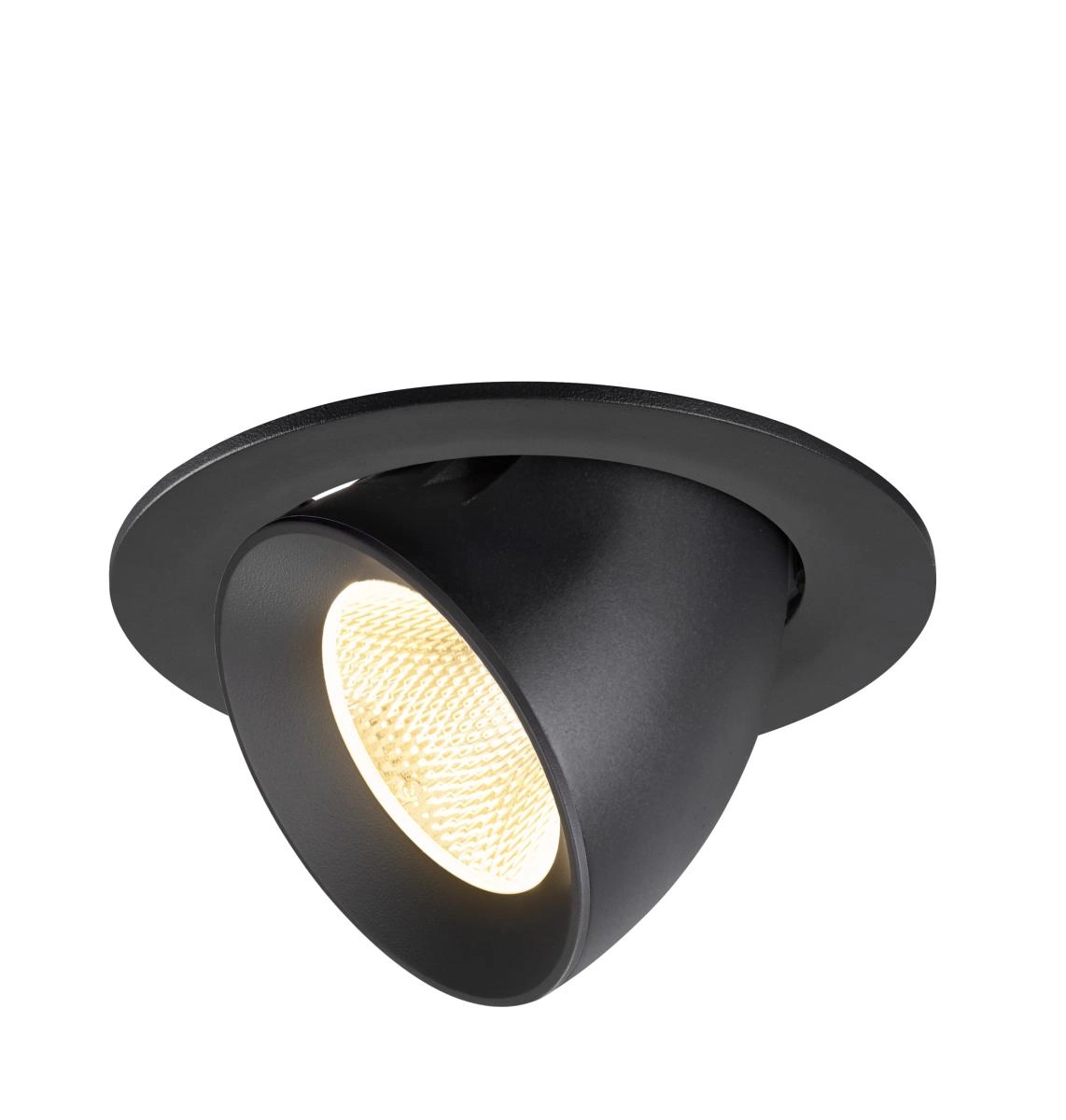 Inbouwspot Numinos Gimble L zwart 3000K - 20gr