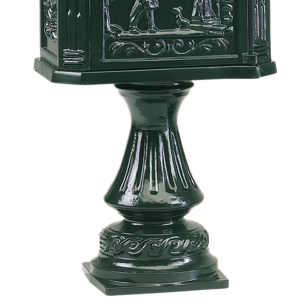 Brievenbus Postbox B2D op poot - zwart KS verlichting 8714732170246