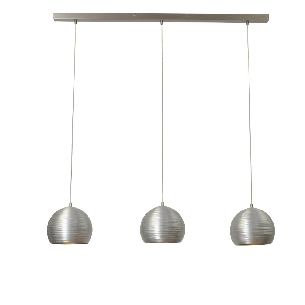 Eettafel lamp Concepto 3x20 metaalgrijs