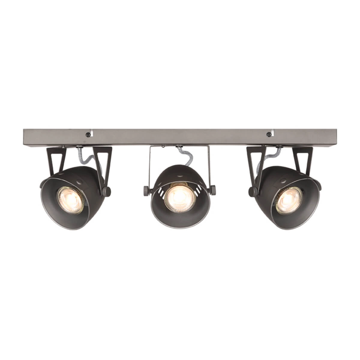Industriële spot Cap led 3-lichts grijs