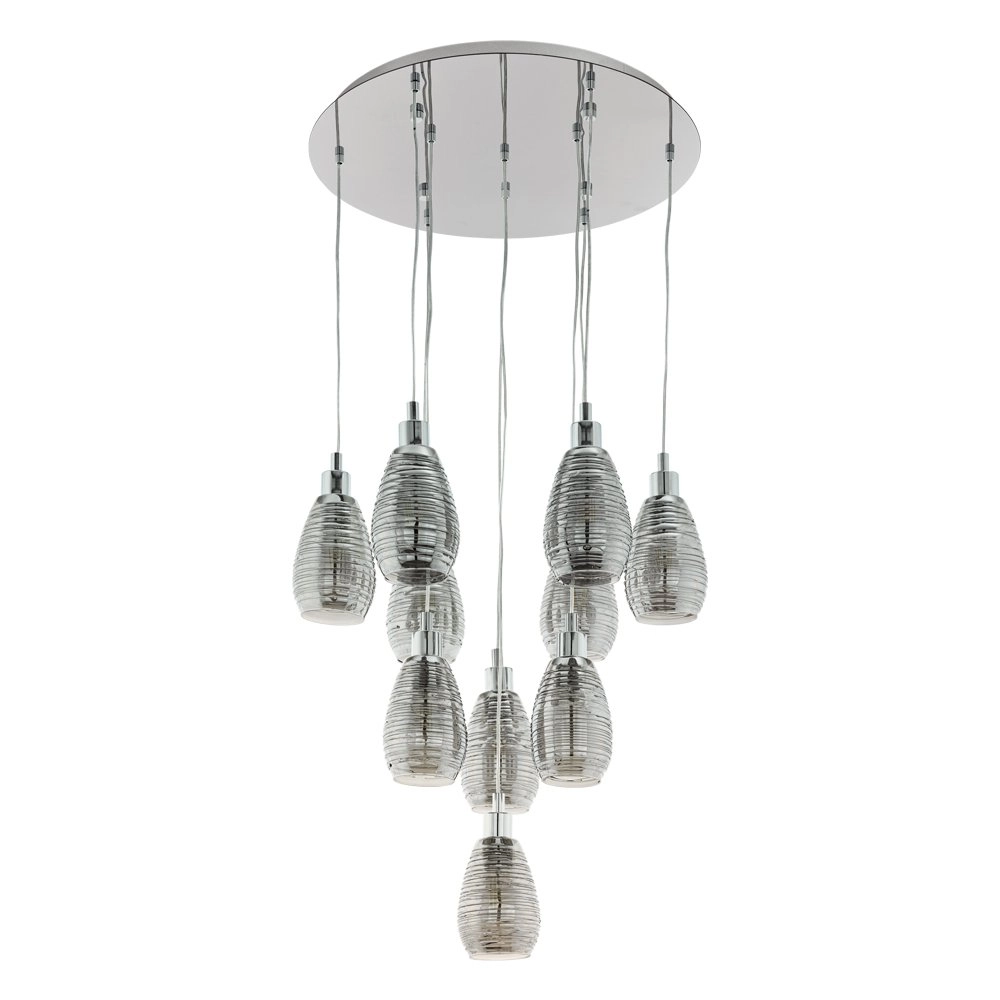 10-lichts hanglamp Siracusa chroom Stars of Light 9002759395063