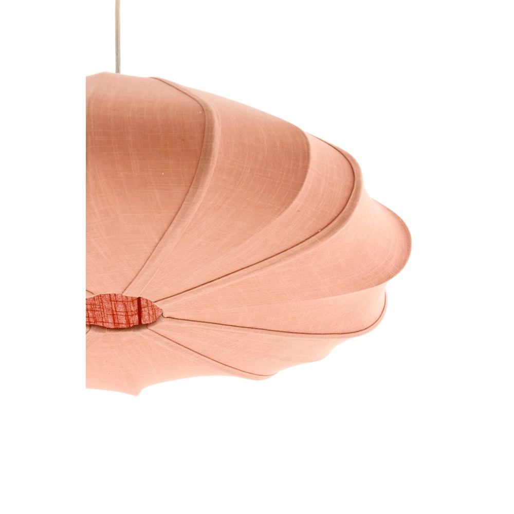 Stoffen hanglamp Cesano Ø 64cm - licht roze Light & Living 8717807779320
