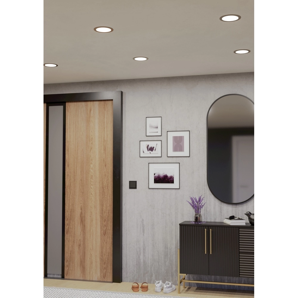 IP44 inbouw lamp Fueva 6-Z Zigbee - rvs - Ø 16,8cm Eglo 9008606331048