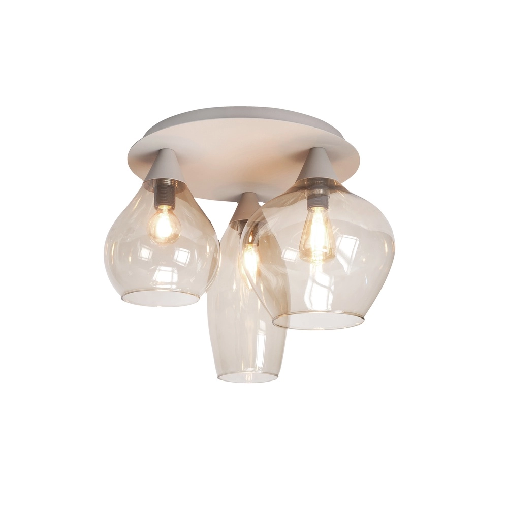 Plafondlamp Cambio zand bruin