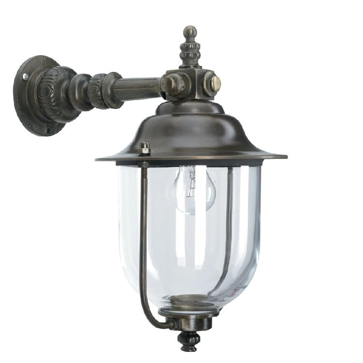 Landelijke buitenlamp Lindau 40cm brons bruin KS verlichting 8714732728409