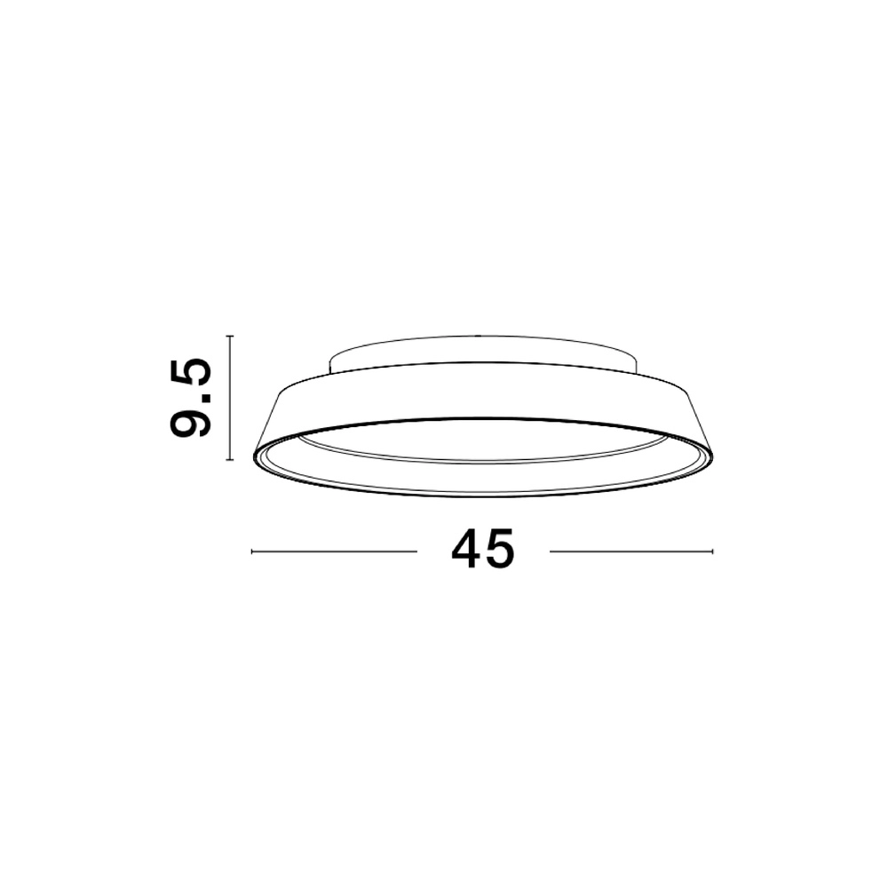 Plafondlamp Vela wit Ø 45cm Lyora 5212017431677