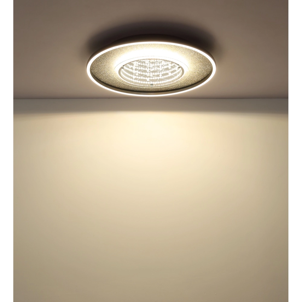 Plafondlamp Mirrora zwart Ø 51,5cm Globo 9007371569854
