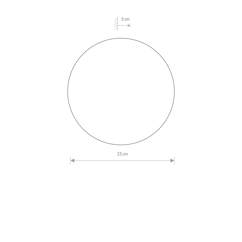 Design wandlamp Ring zand bruin Ø 15cm Lyora 5903139126564