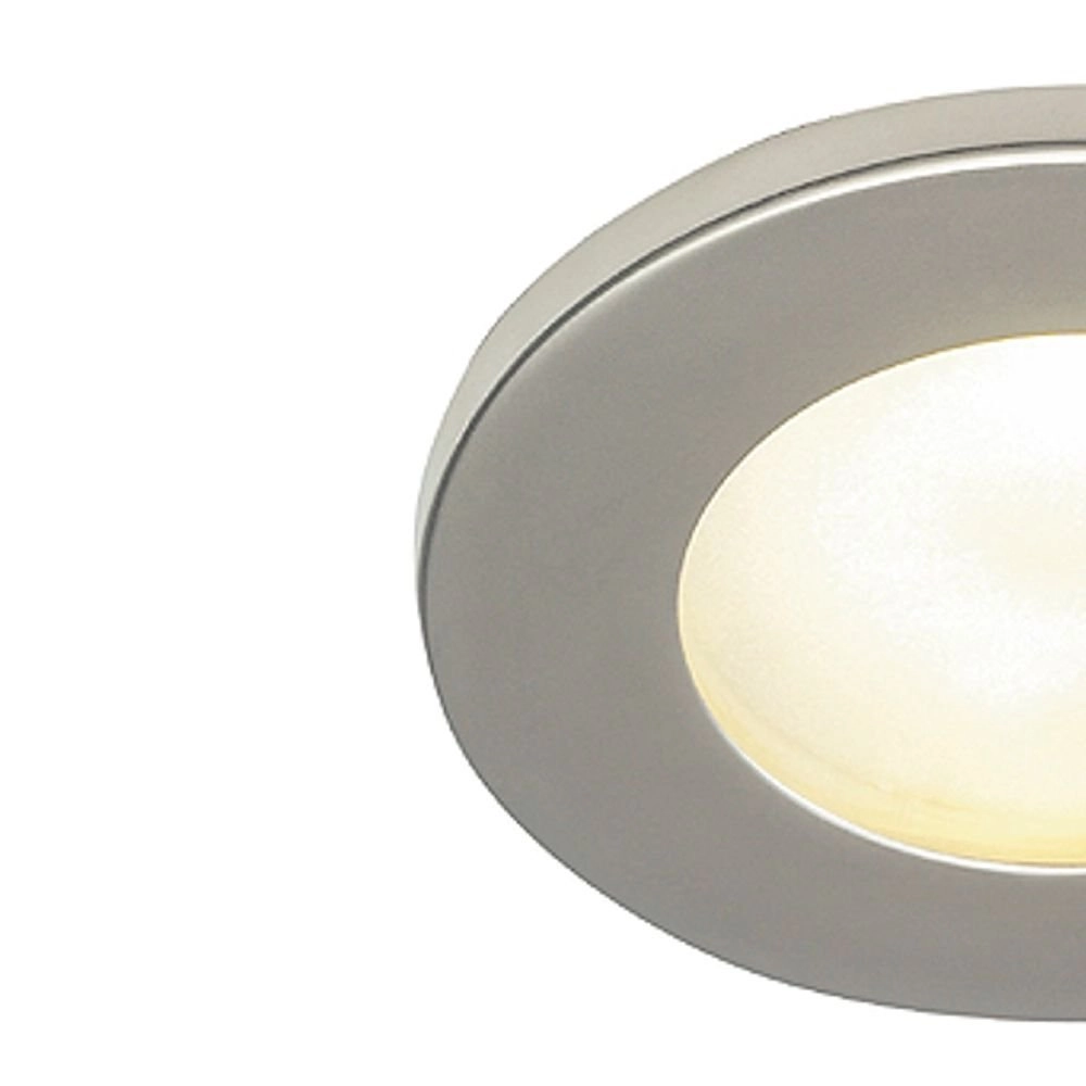 Veranda led inbouwspot Dolix Out GU10 Round voor buiten titaan SLV 4024163194853