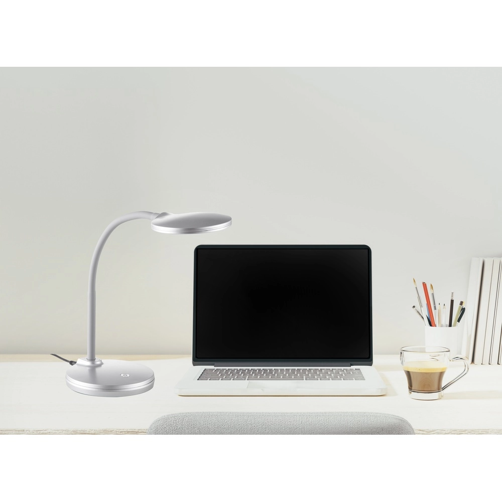 Led bureaulamp Carmen zilvergrijs Globo 4048194064350