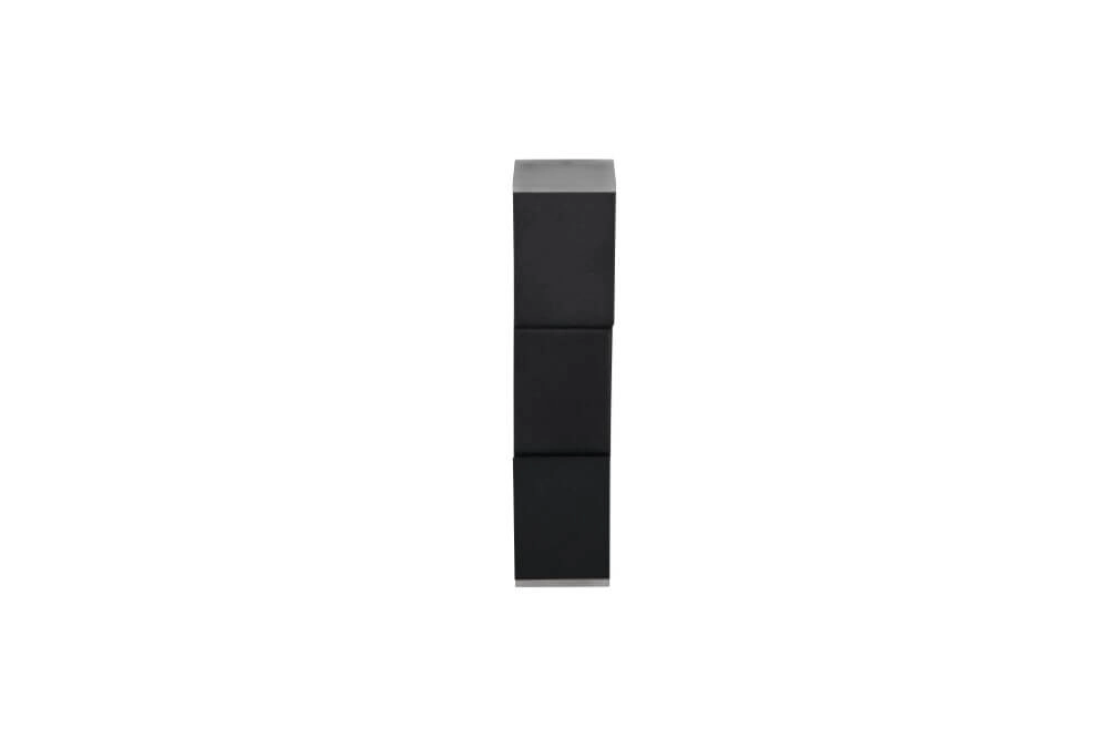Zwarte muurspot Raglan met led Trio 4017807614725