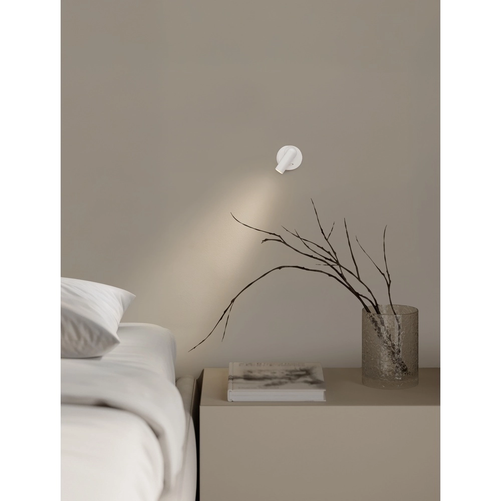 Bedlampje Pictor wit Lyora 5212017472335