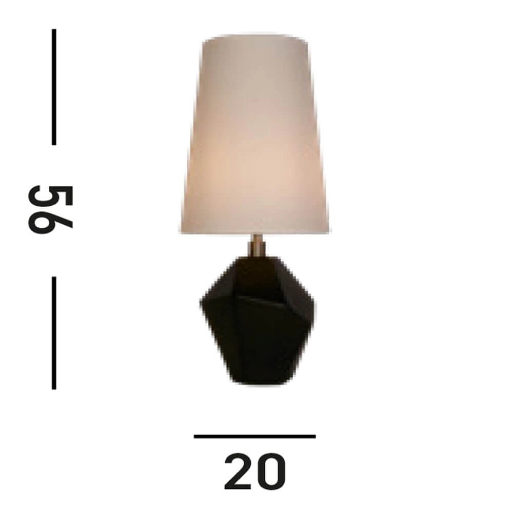 Tafellamp Apex zwart Searchlight 5053423273945