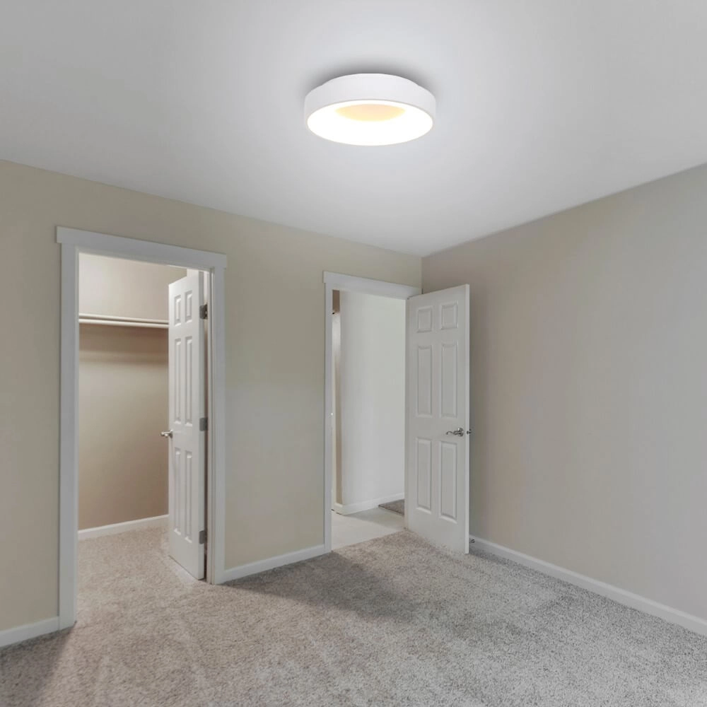Witte plafondlamp met led Ringlede Ø 30cm Steinhauer 8712746135763