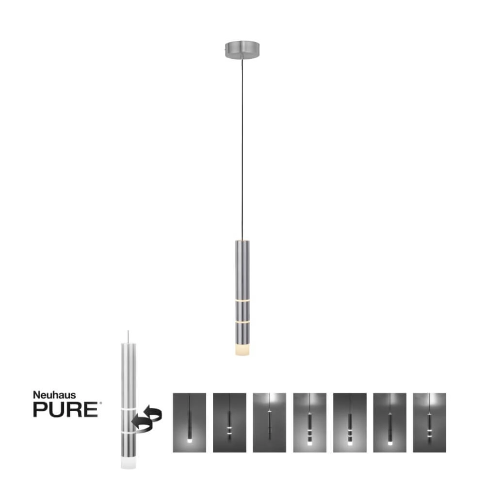 Aluminium hanglamp Pure Vega 3000K Paul Neuhaus 4012248357538