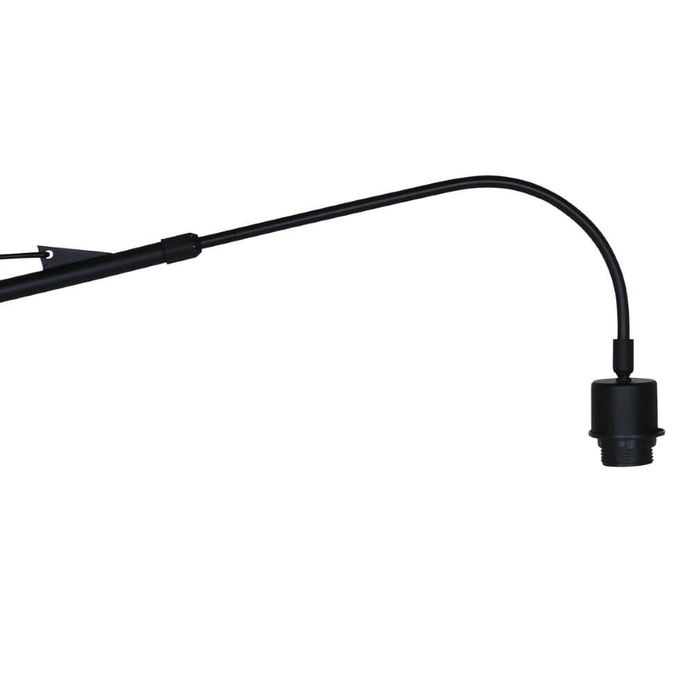 Zwarte muurlamp Elegant Classy met goud velvet Steinhauer 8712746146059