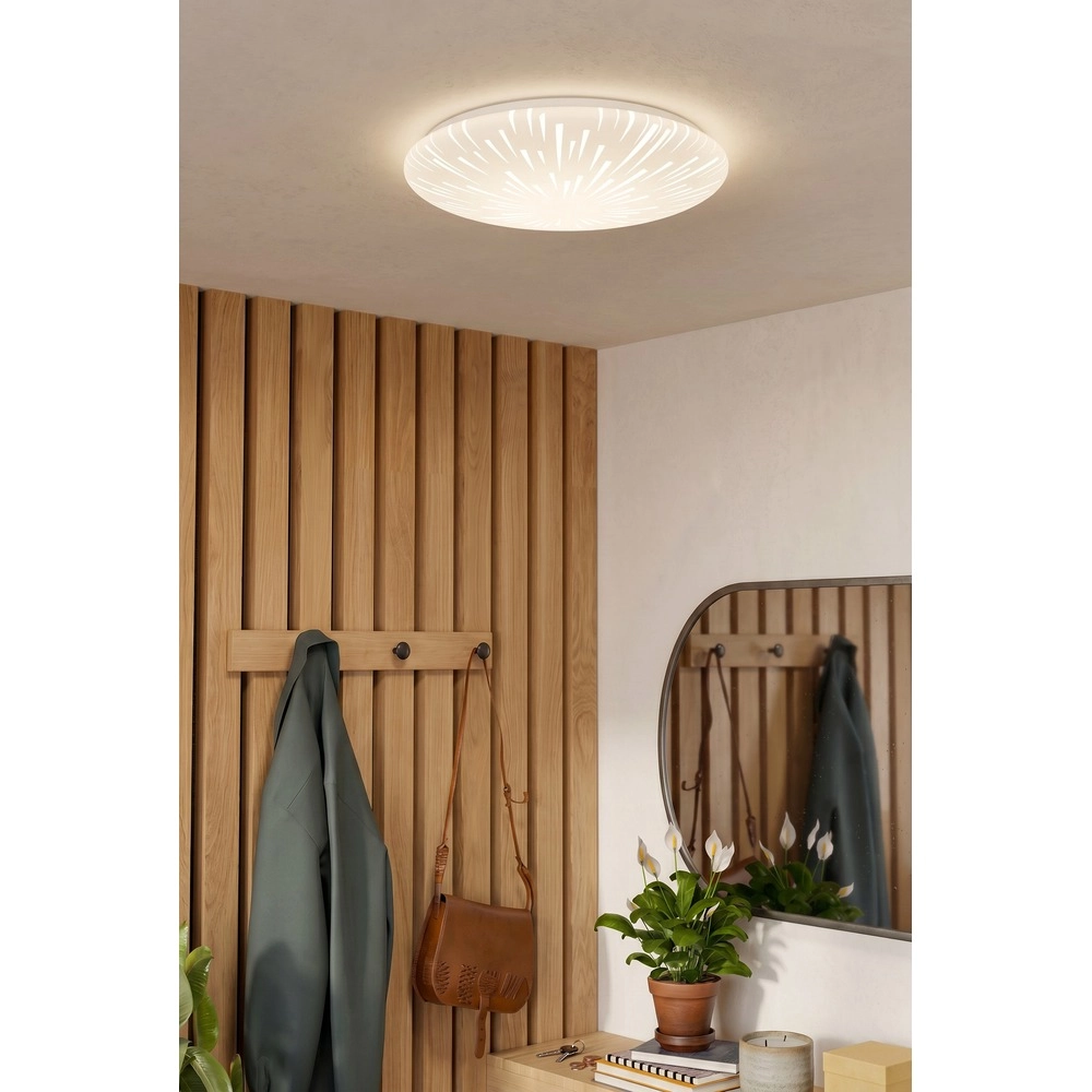 Witte plafonniere Allerona Ø 40cm Eglo 9008606409785