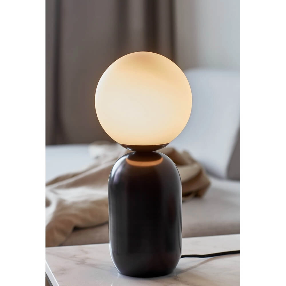 Tafellamp Notti zwart met wit Nordlux 5704924001802