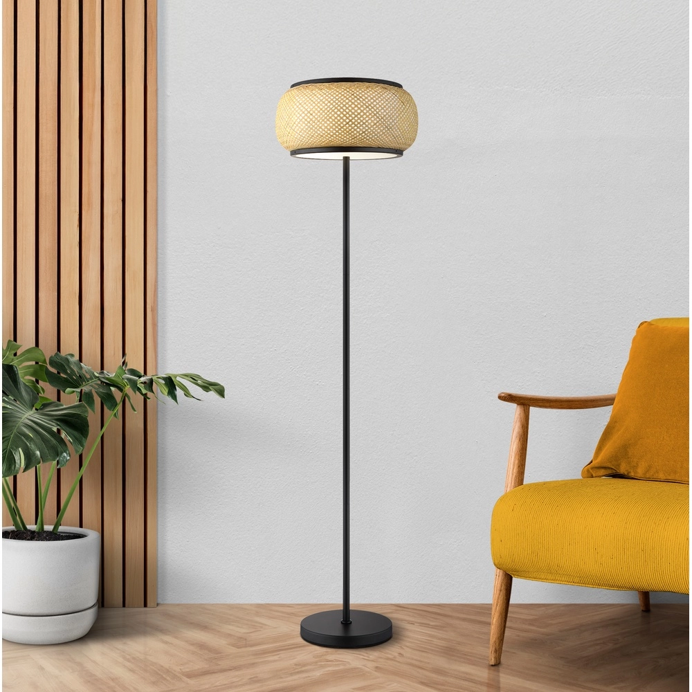 Vloerlamp Bambora met bamboe Ø 38cm Globo 9007371569861