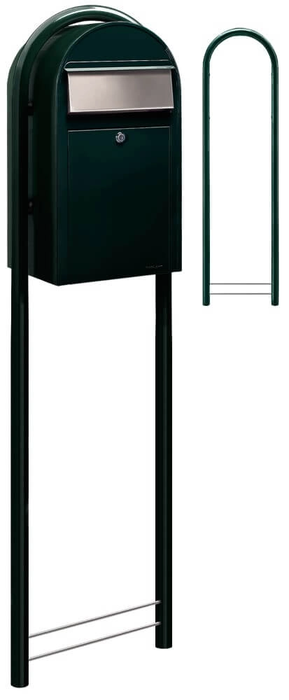 Brievenbus Grande 6064 i Zwartgroen Bobi 6417237033307