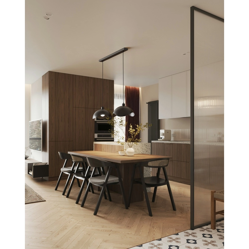 Kantoor hanglamp Volta 2x Ø40cm - zwart Masterlight 8718121395616