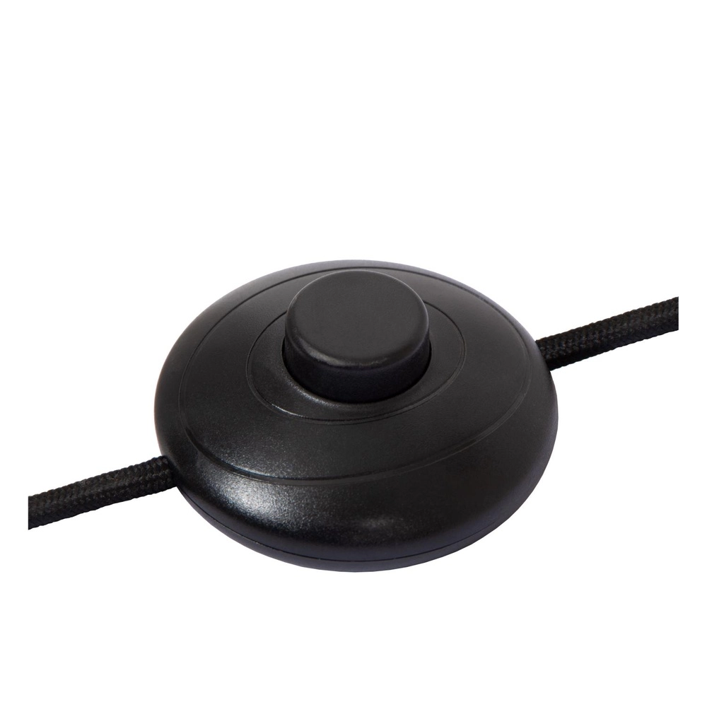 Vloerlamp Pendio zwart met witte kap Lucide 5411212194084