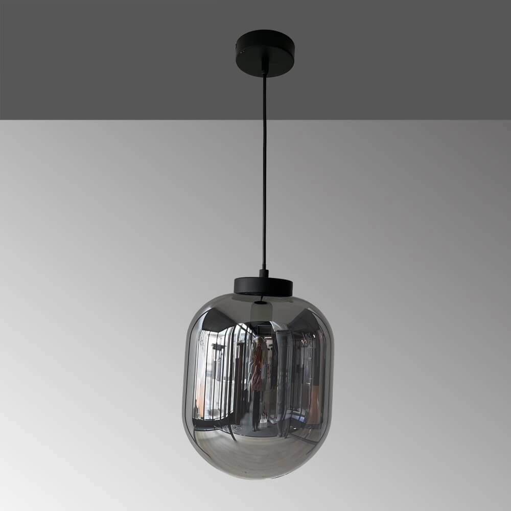 Smoke glazen hanglamp Regi Ø 24cm Fischer & Honsel 4003694607100