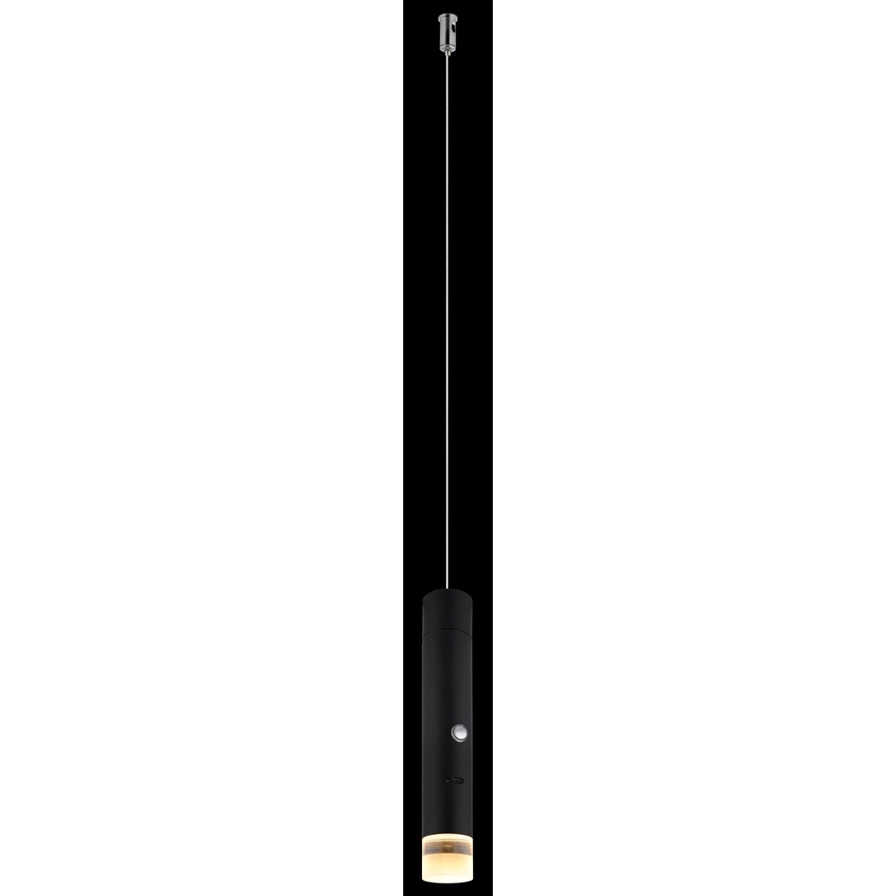 Strakke hanglamp Pelo zwart Globo 9007371575343
