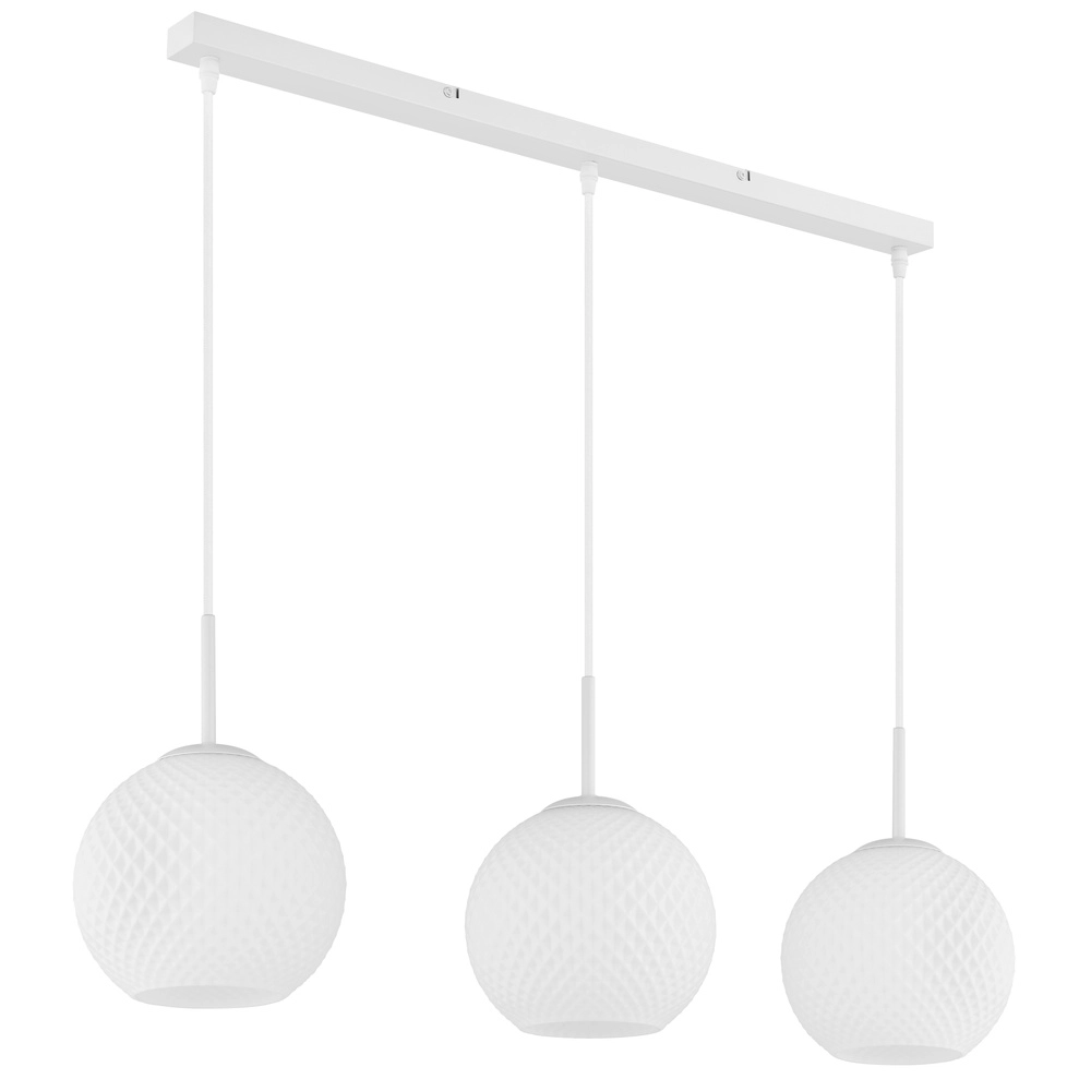 3-lichts hanglamp Andre wit Globo 9007371583461