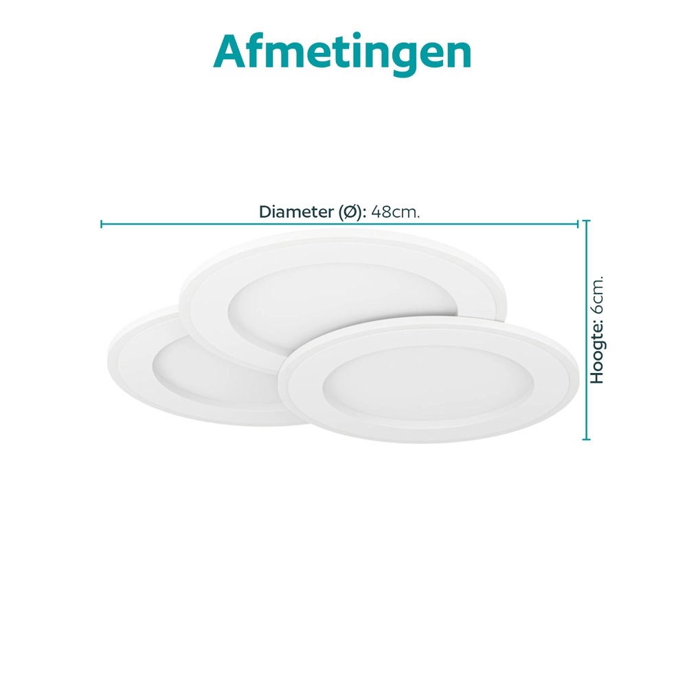 Plafondlamp Scagno 48cm wit Eglo 9008606391981