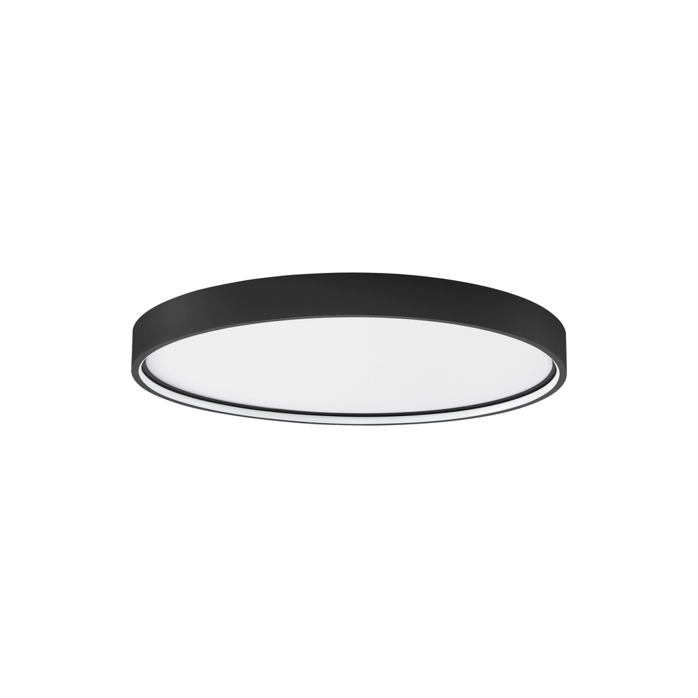Ronde plafondlamp Olaf zwart Ø 60cm Lyora 5212017431783
