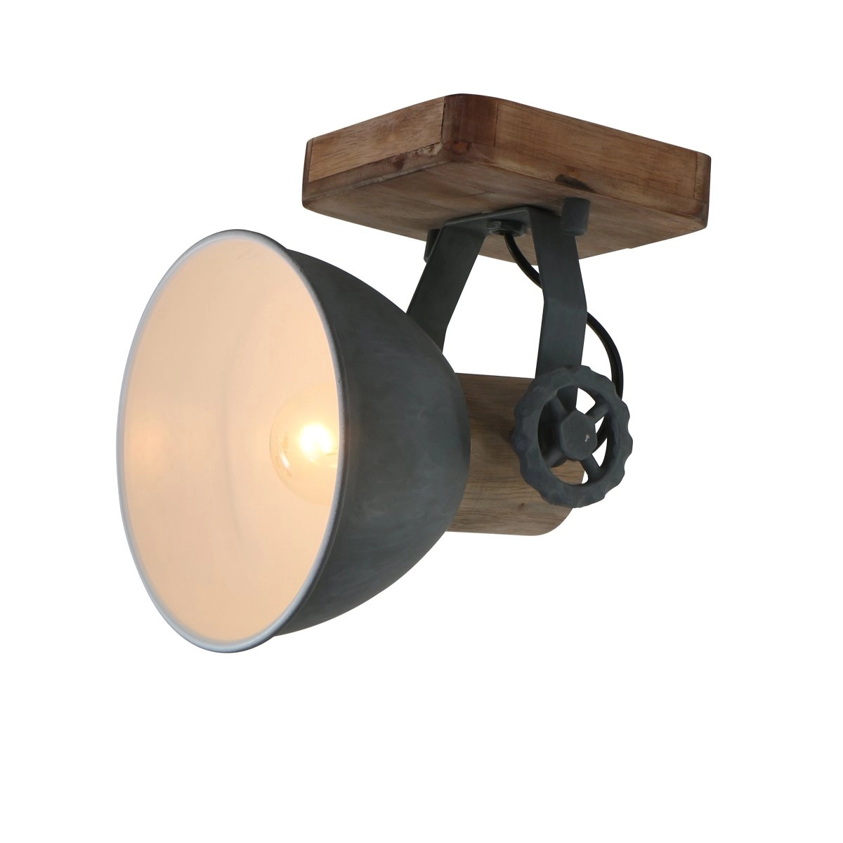 Spot Gearwood vintage grijsblauw met houtbruin Steinhauer 8712746122718