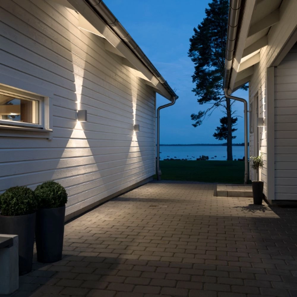 Led wandspot Cremona Up - Down 2x3w - 3000K 17cm mat zilver KonstSmide 7318307940312