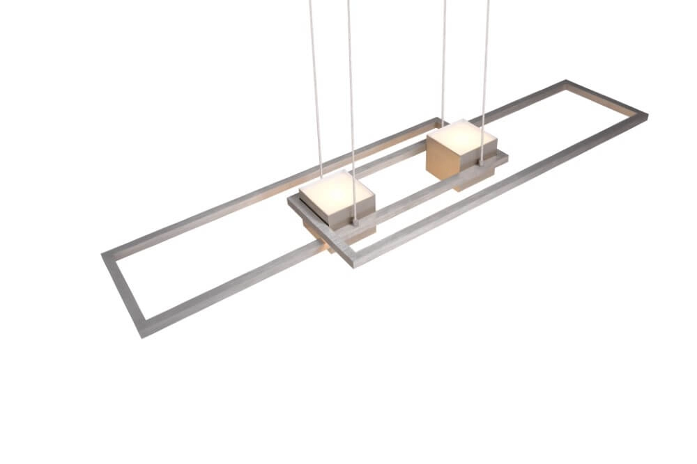 Led hanglamp kantoor Albany rvs Trio 4017807610321