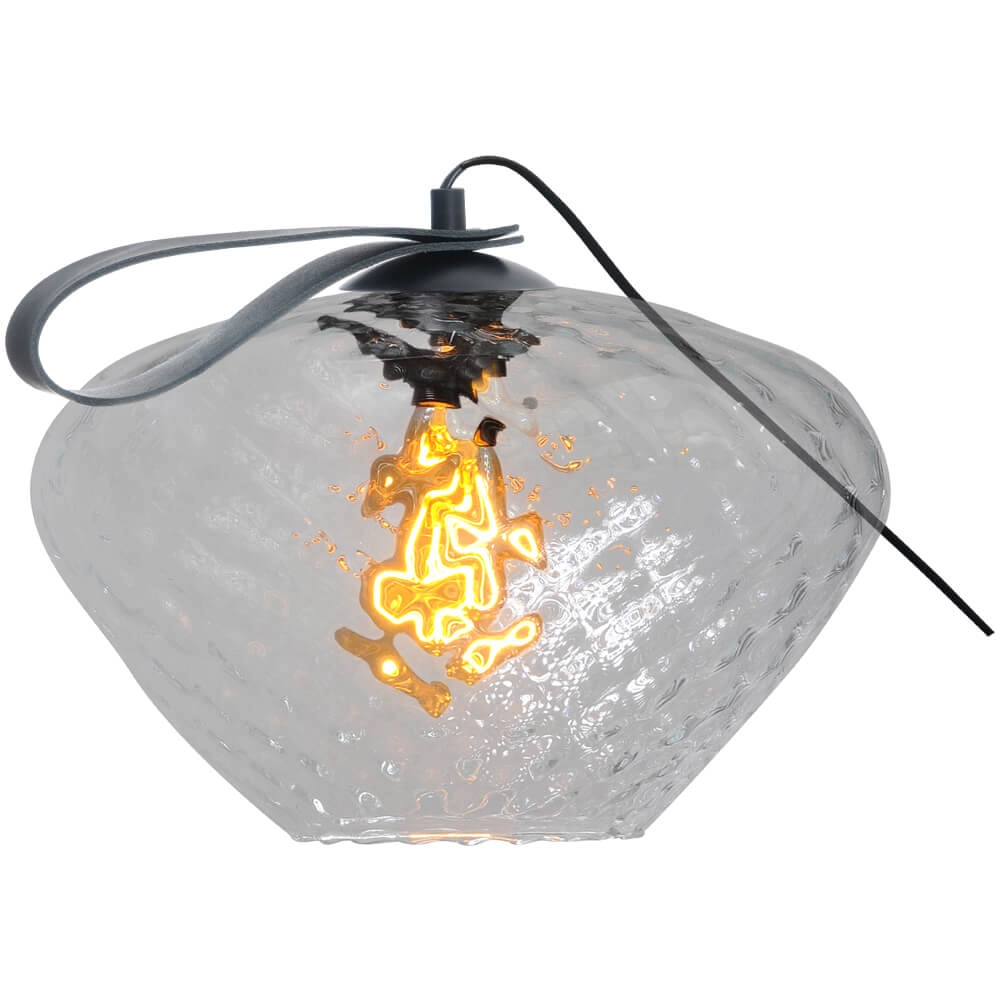 Tafellamp Porto Carry met Blossom helder glas