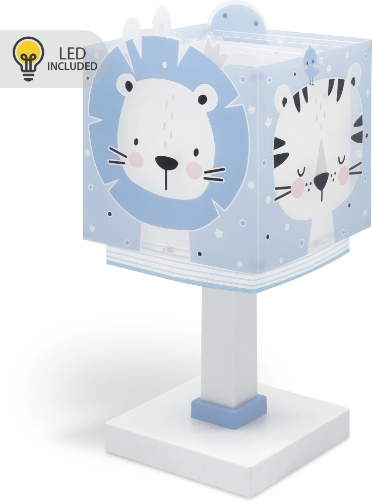 Kinderkamer tafellamp Baby Jungle blauw