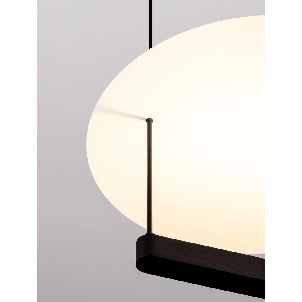 Design hanglamp Diona Ø 40cm zwart met wit Lyora 5212017451422
