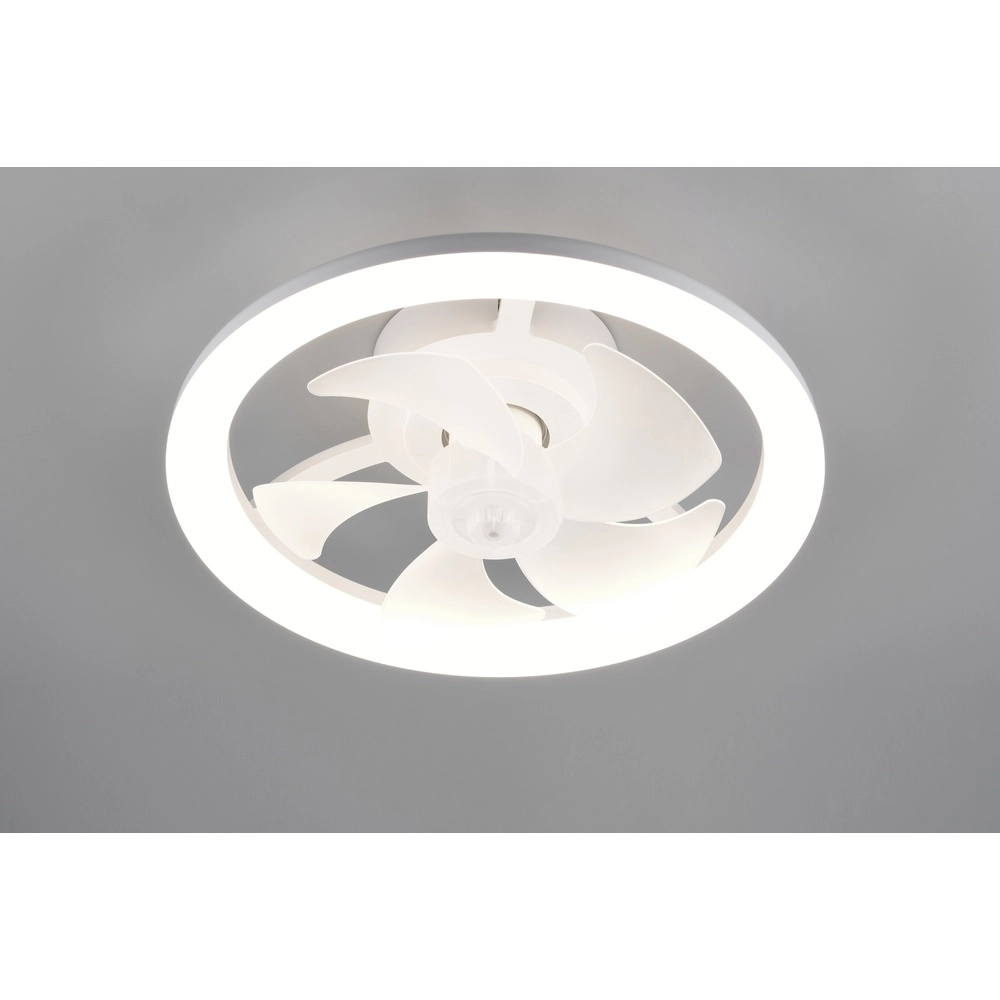 Design plafondventilator Pajala wit Ø 40cm Trio 4017807688207